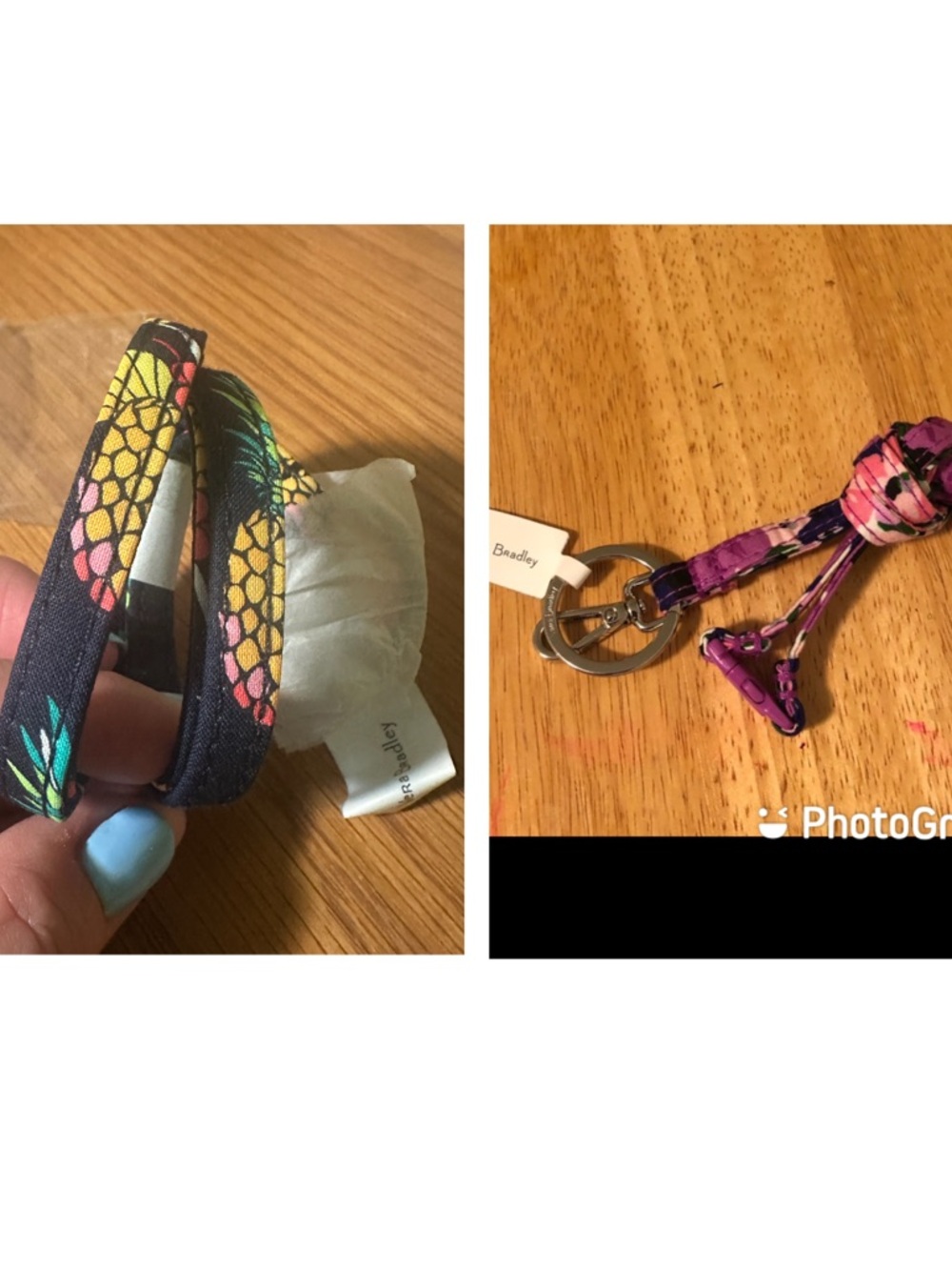 Two Vera Bradley Lanyards
1- Roanoke Breakaway Lanyard
2- Toucan Party Lanyard